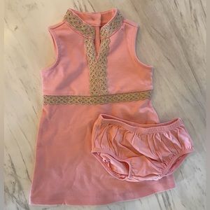 Janie and Jack girls dress set - 6-12mo- excellent condition!